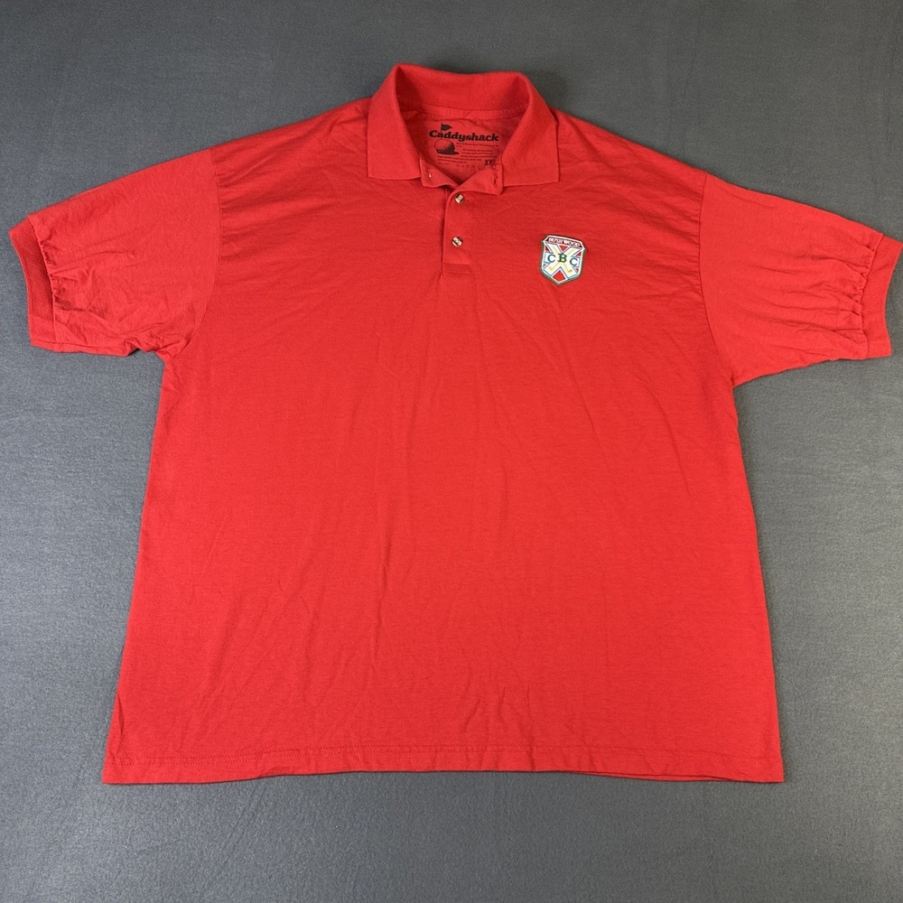 Caddyshack Polo Shirt Bush Wood Country Club Movie Promo Costume Preppy Mens XXL